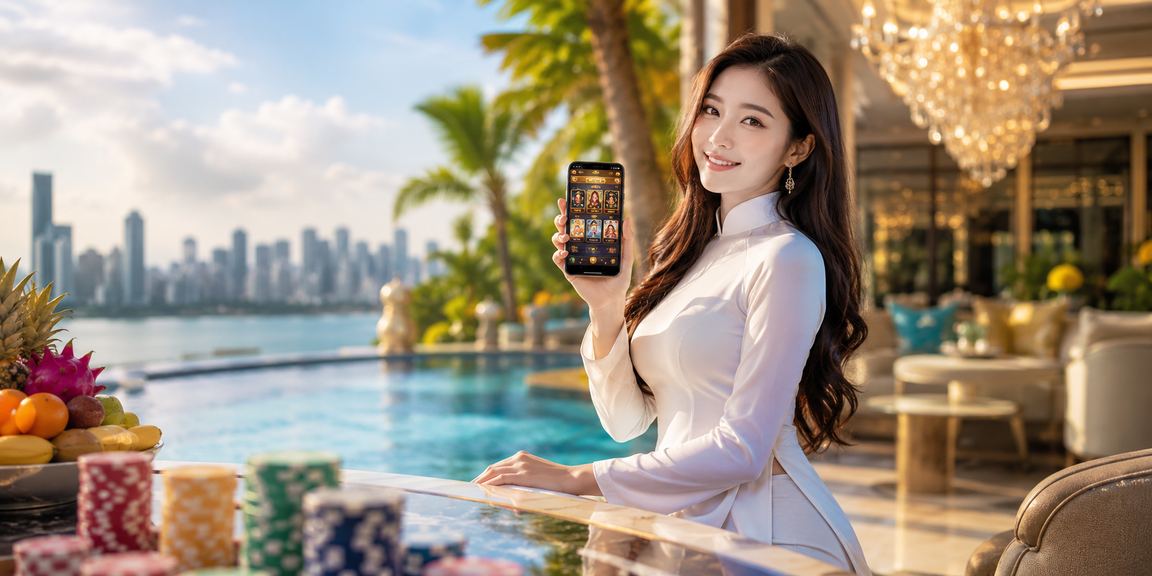 Không khí lễ hội bài truyền thống tại vùng đồng bằng sông Cửu Long với trang phục áo dài